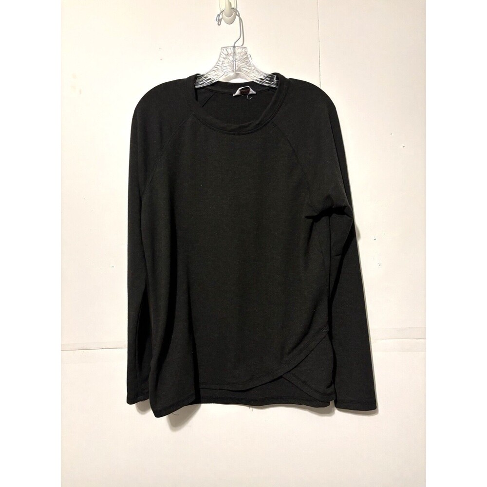 Women's Danskin Black Long Sleeve warm and breathable Shirt Size L(12-14)
